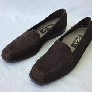 Active Air Women's Shoes Brown Suede Leather Loafers Slip-On Comfort Shoes 7